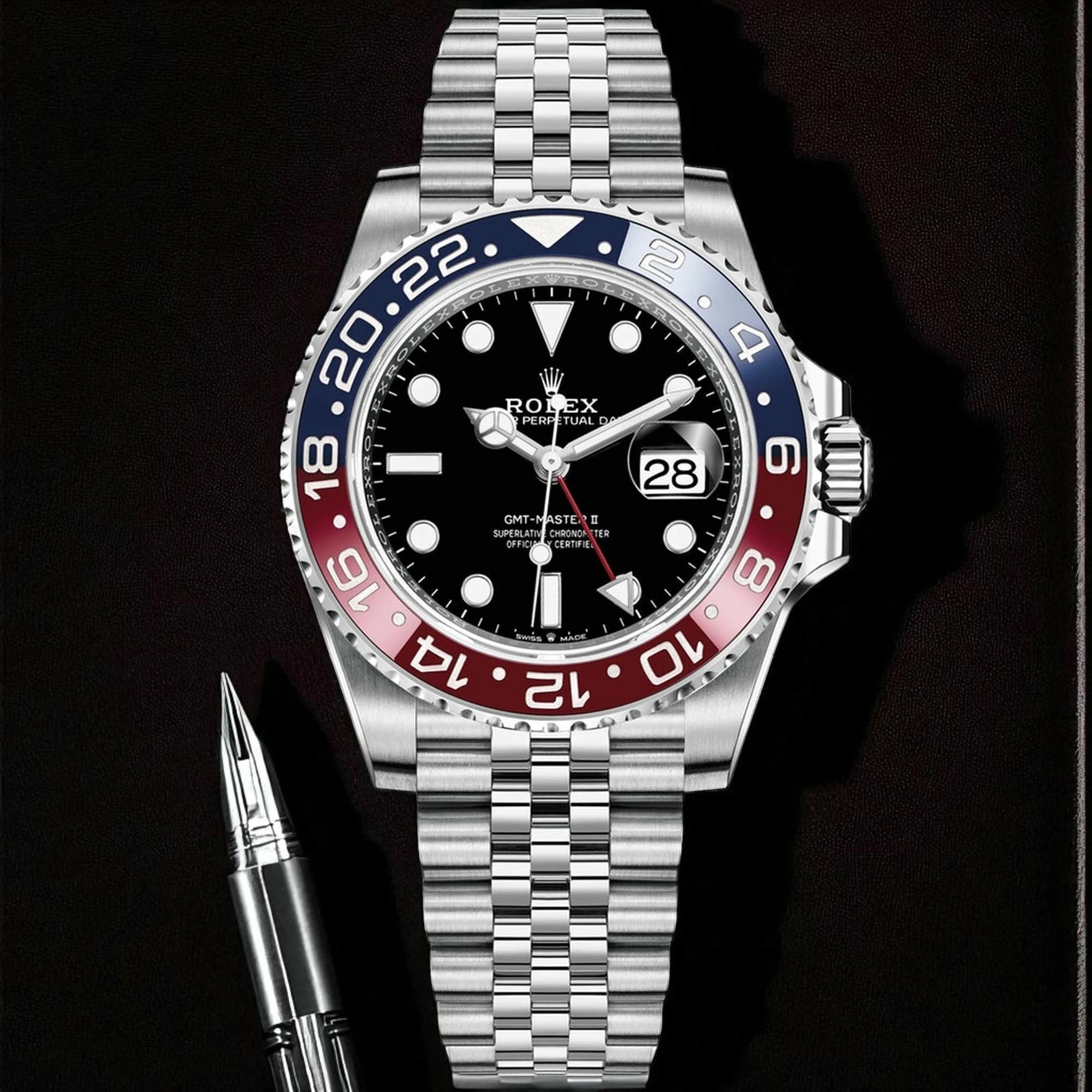 Rolex Gmt Master Ii Pepsi Bezel Watch Pakistan