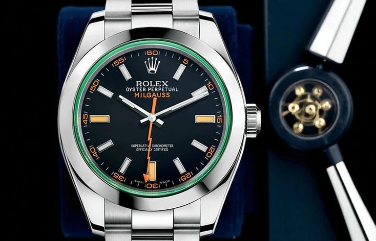 Rolex Green Crystal Milgaus Pakistan