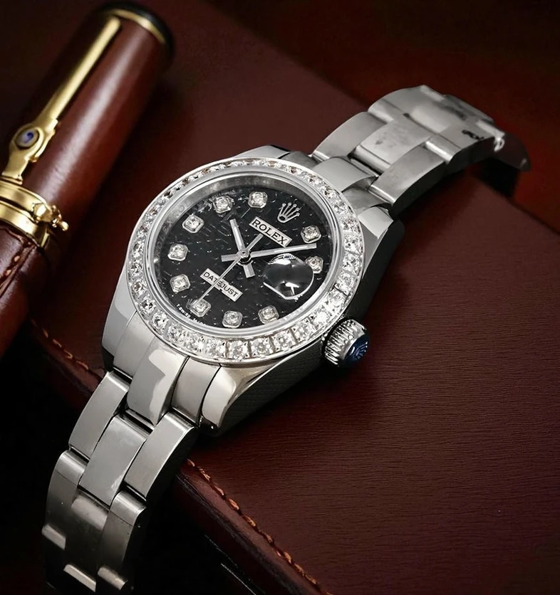 Rolex Lady Datejust 26 Black Computer Dial Watch Pakistan