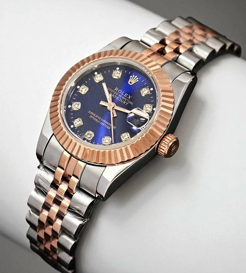 Rolex Lady Datejust Blue Dial Watch Pakistan