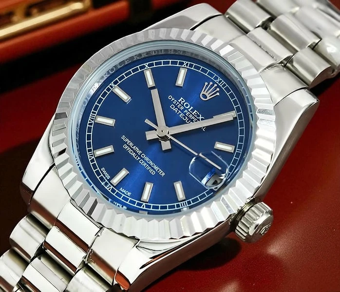 Rolex Lady Datejust Blue Dial Watch7025 Pakistan