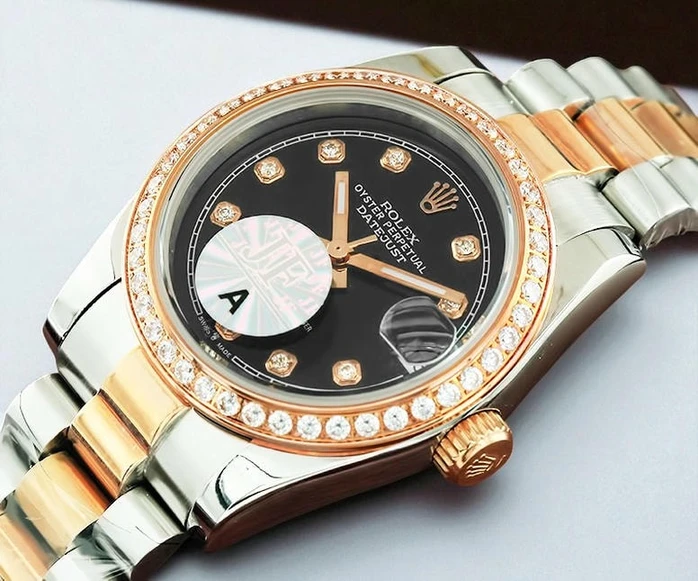 Rolex Lady Datejust Diamond Dial Two Tone Watch2021 Pakistan