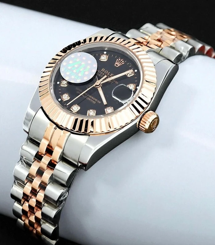 Rolex Lady Datejust Diamond Dial Two Tone Watches 92 Pakistan