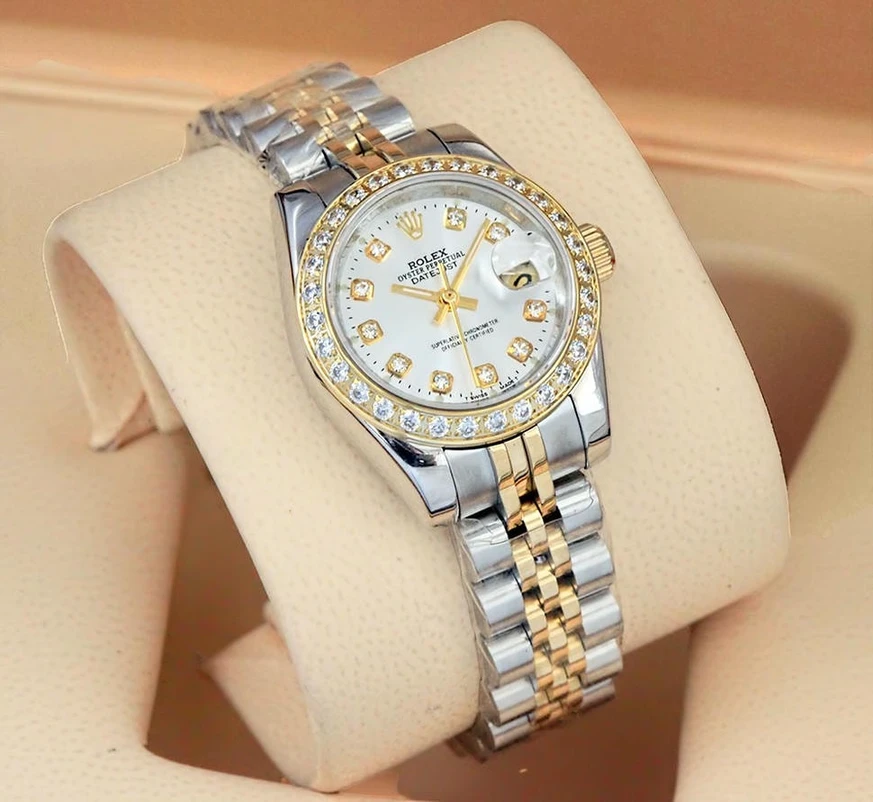 Rolex Lady Datejust Diamond Dial Two Tone Watches Pakistan