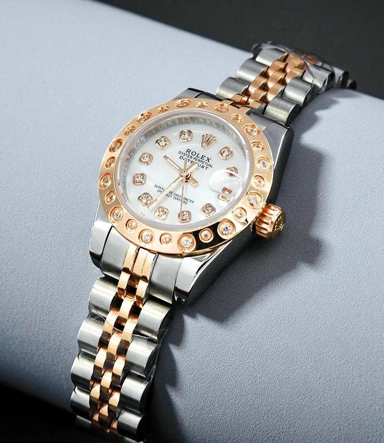 Rolex Lady Datejust Mother Of Pearl Diamond Dial Replica Watches Pakistan