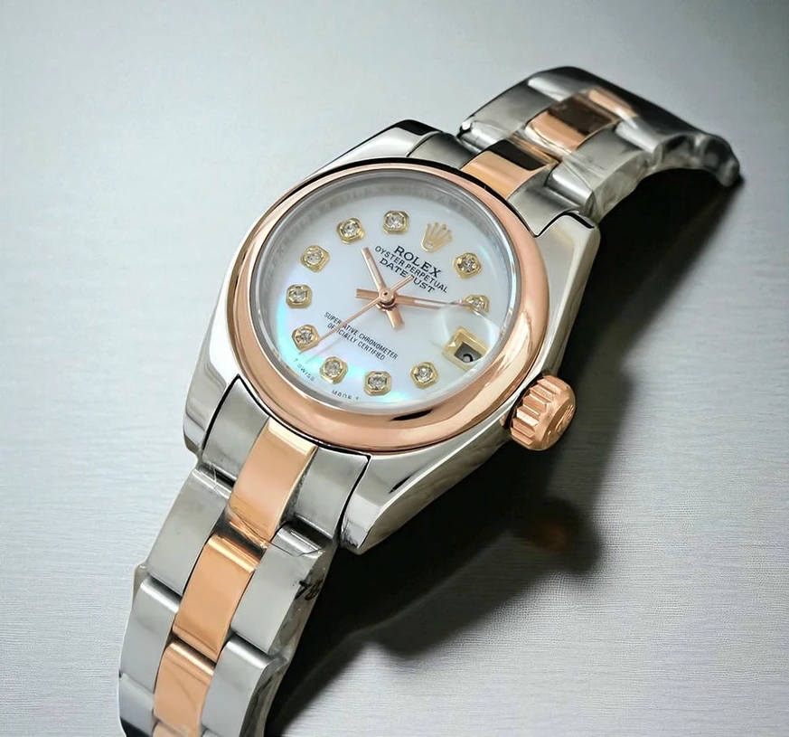 Rolex Lady Datejust Mother Of Pearl Diamond Dial Watch Pakistan
