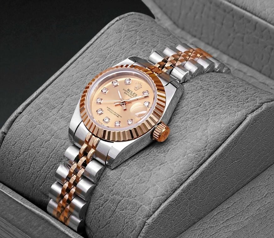 Rolex Lady Datejust Rose Gold Dial Two Tone Pakistan