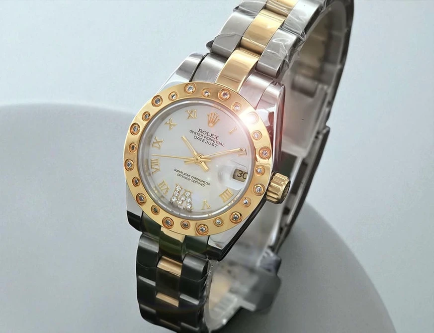 Rolex Lady Datejust Two Tone Diamind Watch Pakistan