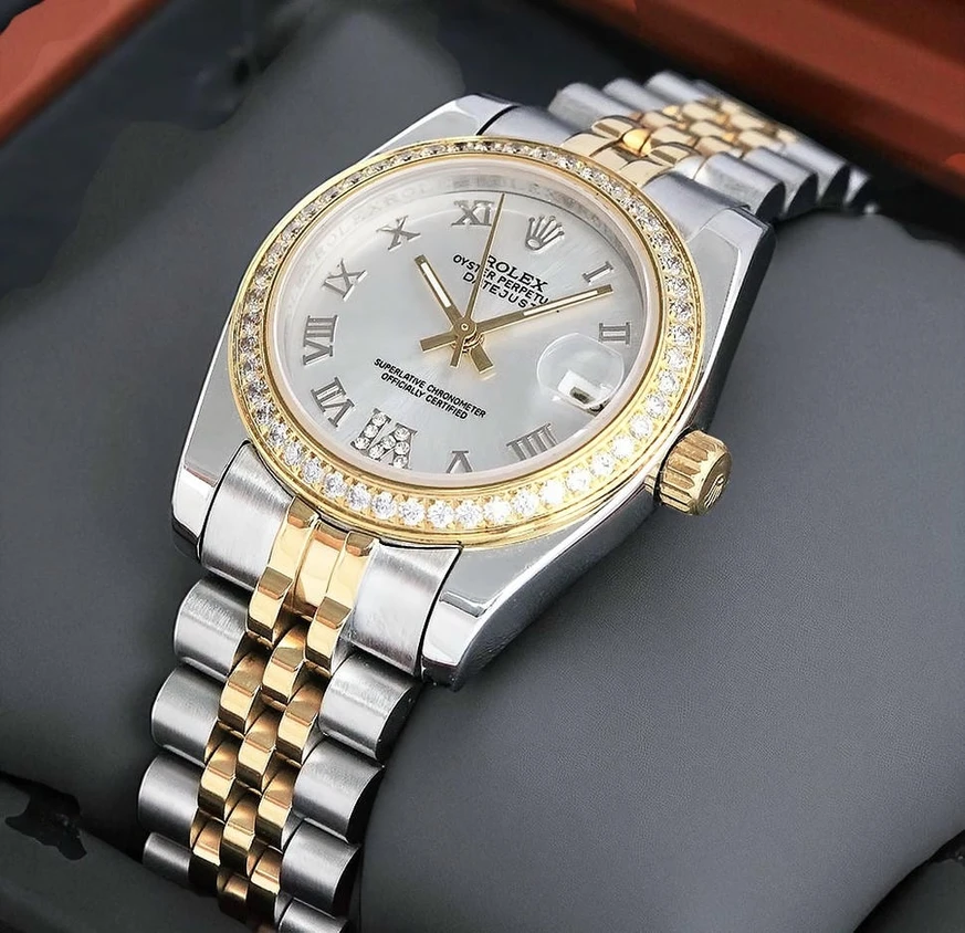 Rolex Lady Datejust Two Tone Diamond Bezel Watch Pakistan
