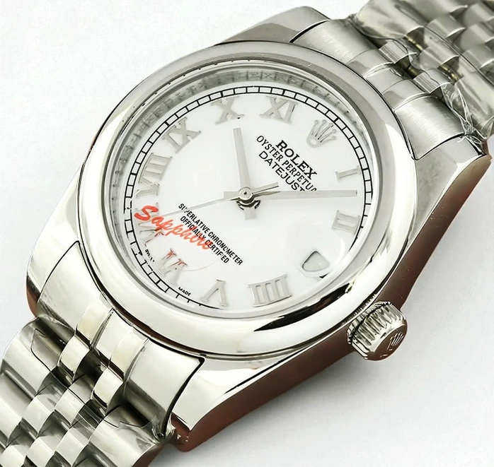 Rolex Lady Datejust White Roman Dial Watch718 Pakistan
