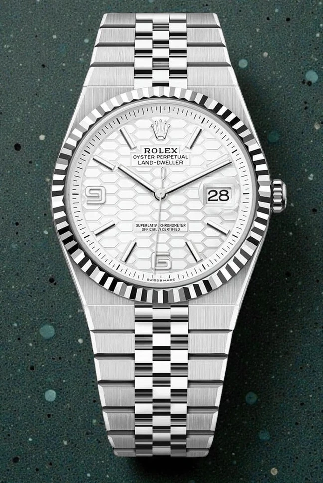 Rolex Land Dweller 127334 0001 40 Mm White Dial 2025 Nfc With Card Watch