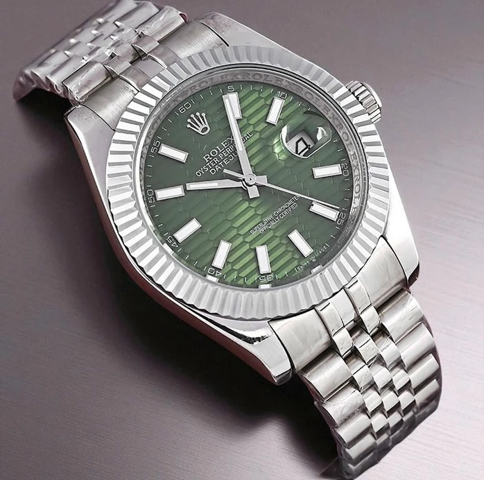 Rolex Men S Datejust Green Dial Watch Pakistan