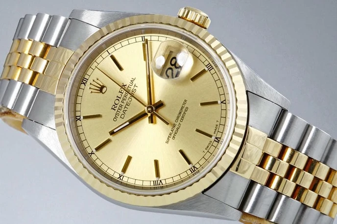 Rolex Mens Rolex Datejust Two Tone Watch Pakistan