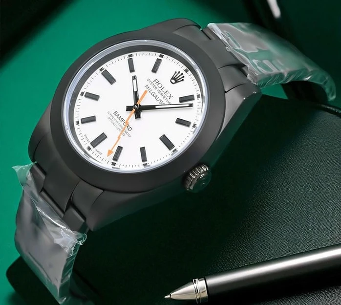 Rolex Milgauss Black Pvd With White Dial Watch Pakistan