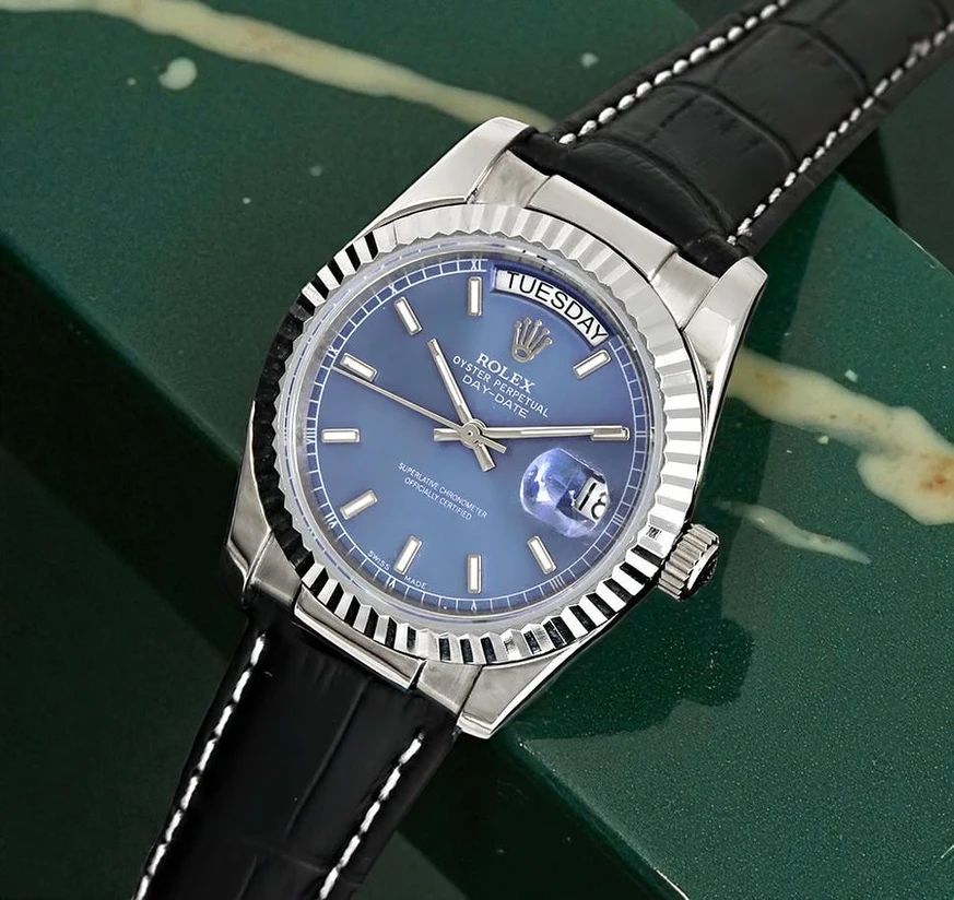 Rolex Oyster Day Date Blue Dial Waches Pakistan