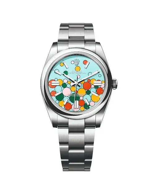 Rolex Oyster Perpetual Celebration Motif Dial Watch