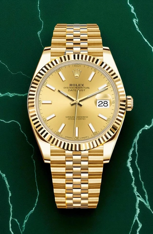 Rolex Oyster Perpetual Datejust 41 Black Dial Gold Tone Pakistan