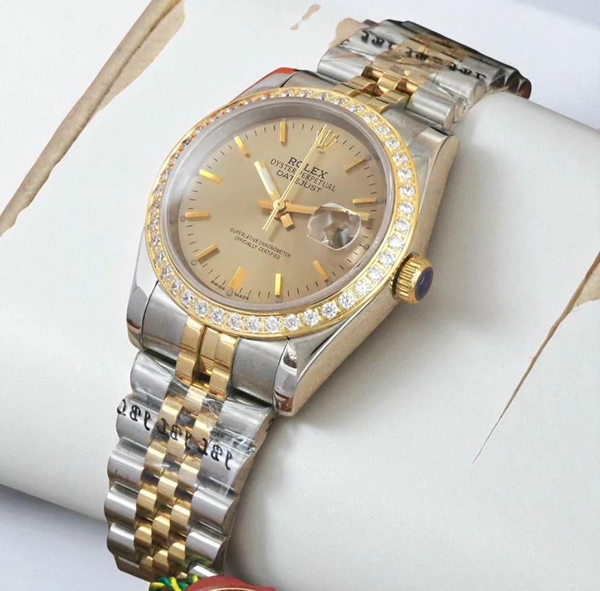 Rolex Oyster Perpetual Datejust Diamond Bezel Watch 1 Pakistan