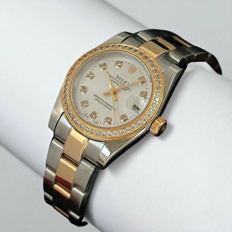 Rolex Oyster Perpetual Datejust Ladies Diamond Bezel Watch Watches 116 Pakistan