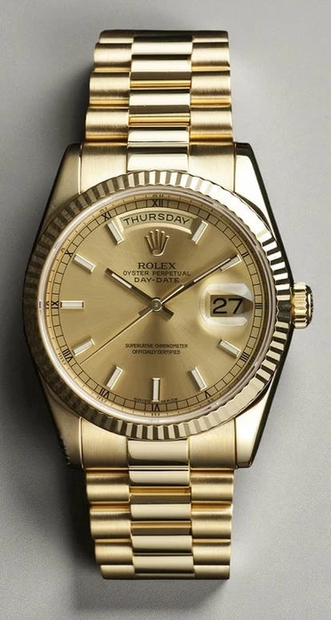 Rolex Oyster Perpetual Day Date Gold Automatic Wrist Watch Pakistan