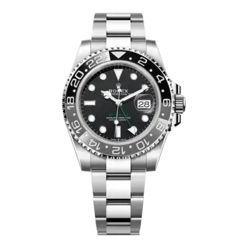 Rolex Oyster Perpetual Gmt Master Ii Bruce Wayne Black Dial Watch