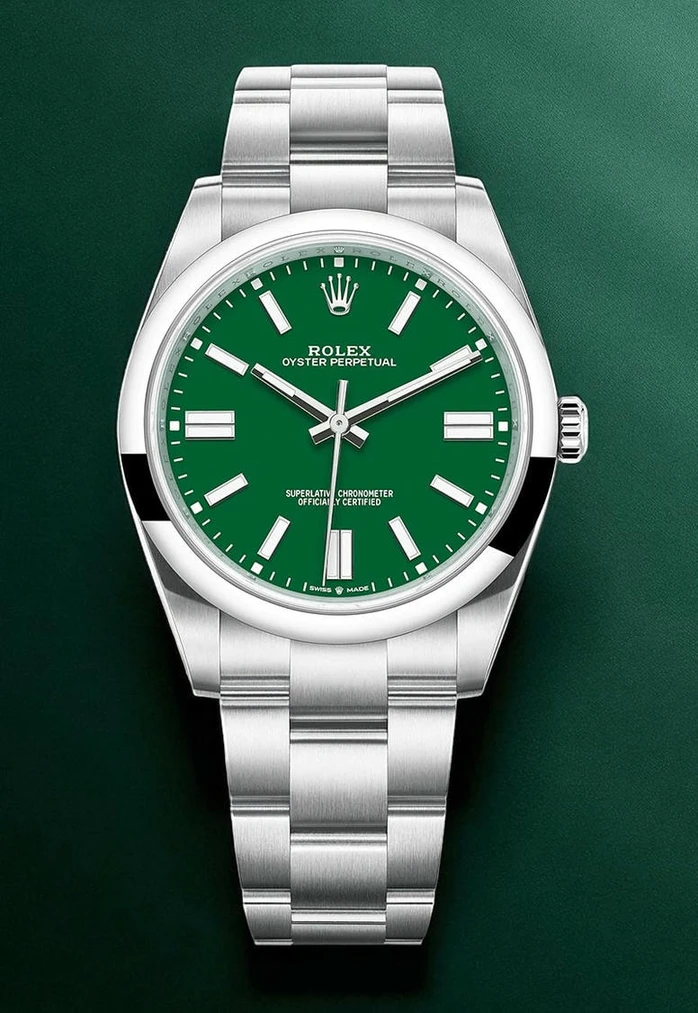 Rolex Oyster Perpetual Green Dial Watch 17531 Pakistan