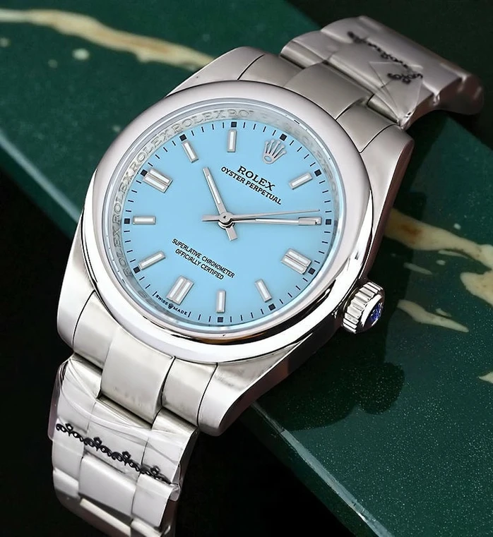 Rolex Oyster Perpetual Tiffany Turquoise Dial Watch Pakistan