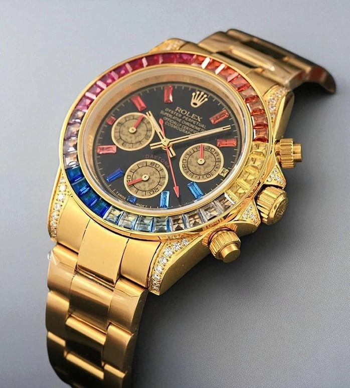 Rolex Rainbow Cosmograph Daytona Watch Compressed Pakistan