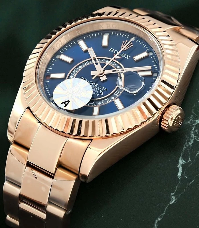 Rolex Sky Dweller Blue Dial Everose Gold Men S Watch Pakistan