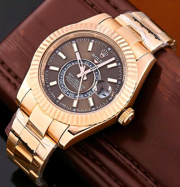Rolex Sky Dweller Brown Dial Watch Pakistan