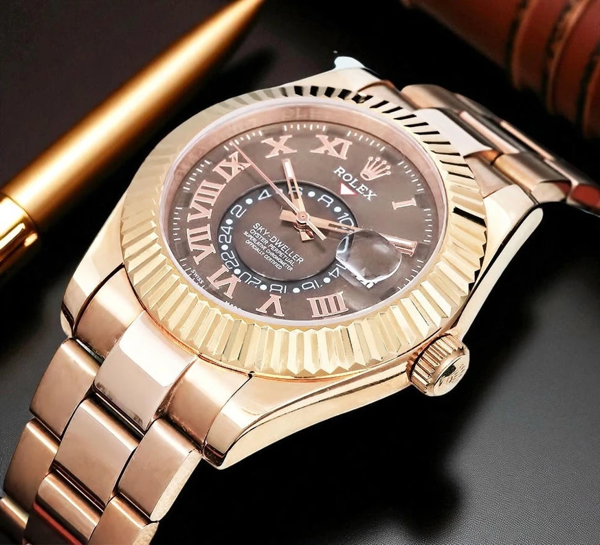 Rolex Sky Dweller Chocolate Dial Rose Gold Pakistan