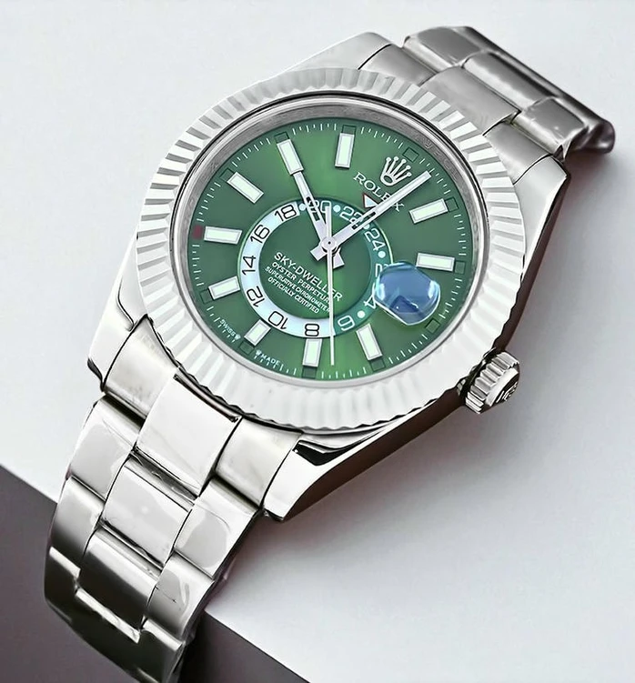 Rolex Sky Dweller Green Dial Watch Pakistan