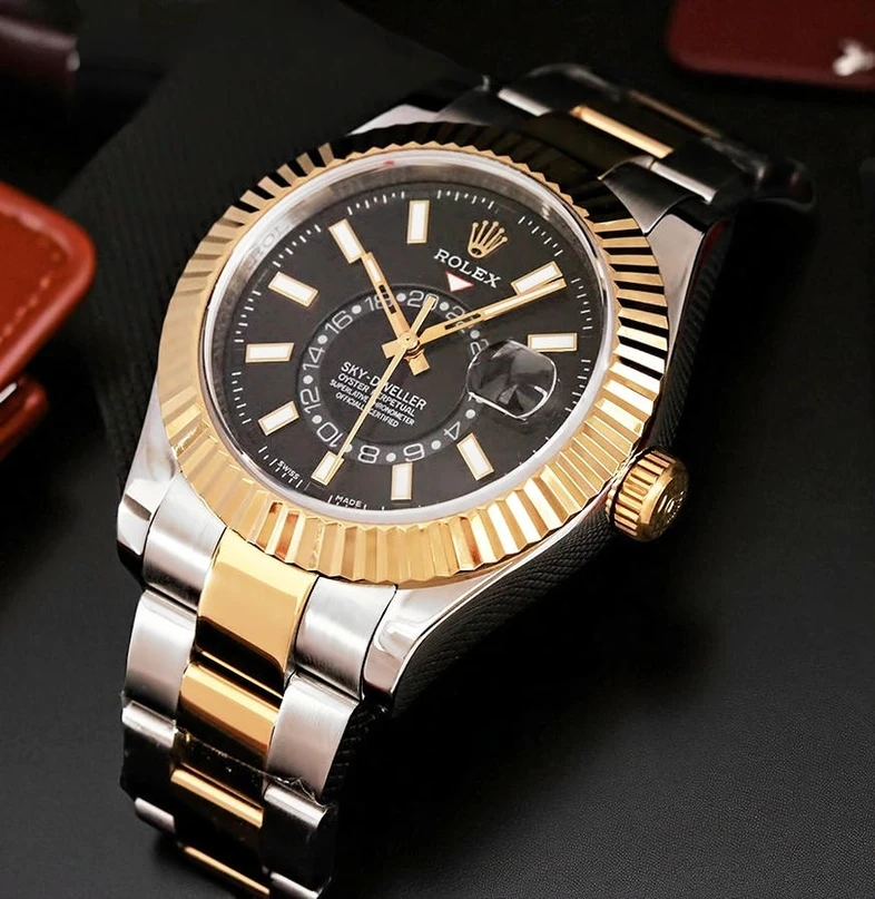 Rolex Sky Dweller Two Tone Black Dial Watch 1 Pakistan