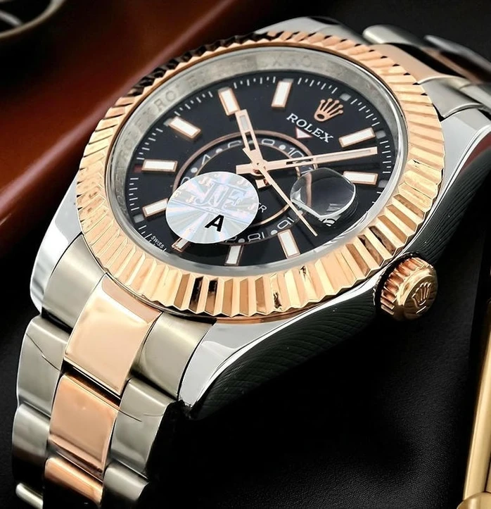 Rolex Sky Dweller Two Tone Black Dial Watch Pakistan