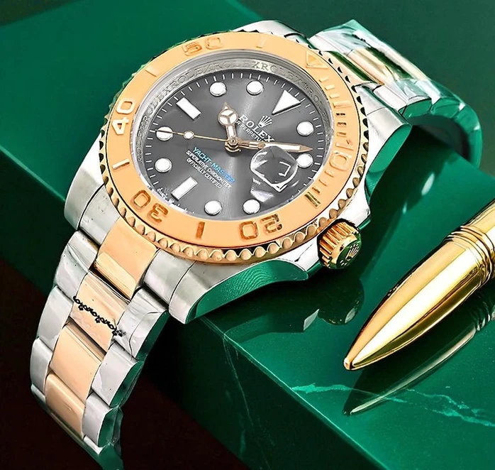 Rolex Yacht Master 40mm Date Two Tone Grey Dial Watch Pakistan