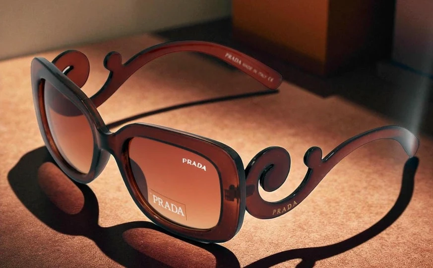 Prada Baroque Square Brown Sunglasses Pakistan