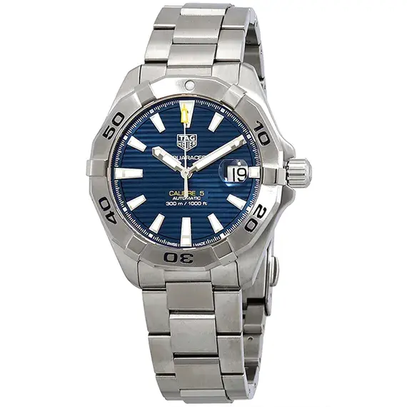 Buy Tag Heuer Aquaracer Calibre 5 Silver Stainless Steel 2026 1783796636 5413a0b8