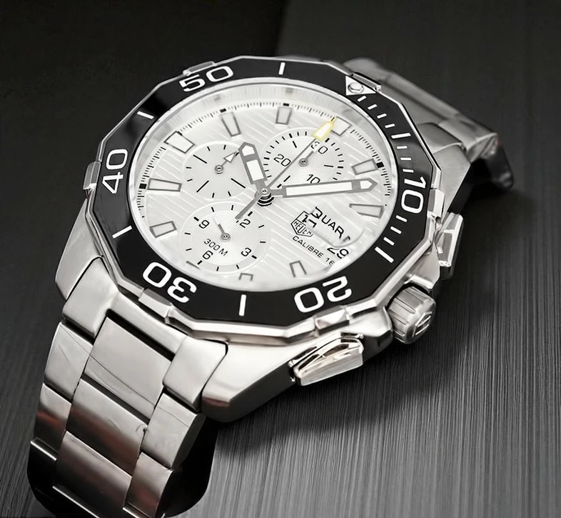 Tag Heuer Aquaracer Chronograph White Dial Men S Watch Pakistan 1765832402 B2175a0e