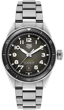 Tag Heuer Autavia Isograph Silver Stainless Steel Black Dial 2026
