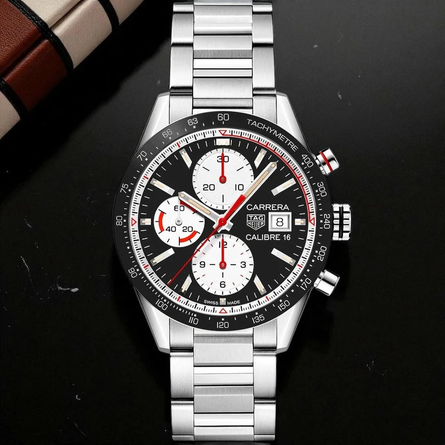 Tag Heuer Carrera Calibre 16 Black Dial Watch Pakistan 1765832380 B1051911