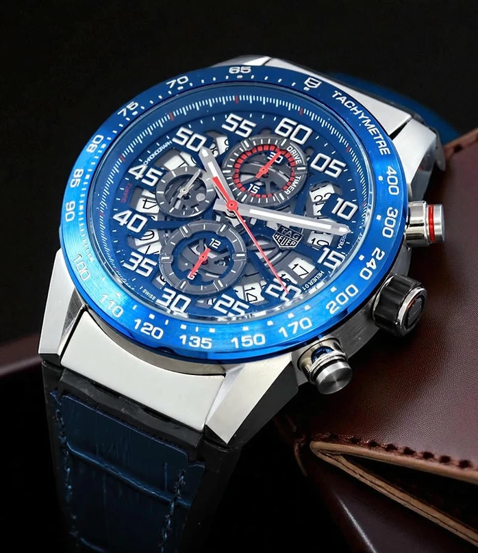 Tag Heuer Carrera Calibre Heuer 01 Blue Dial Watch Pakistan