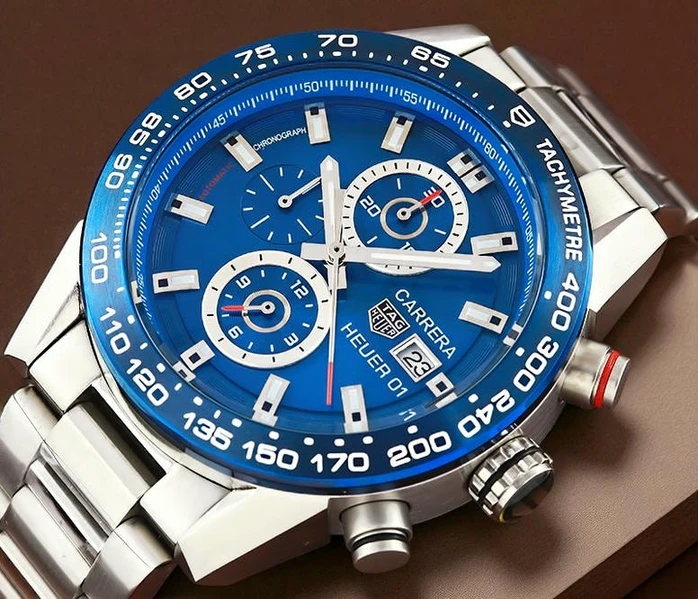 Tag Heuer Carrera Calibre Heuer 01 Blue Dial Watch680 Pakistan