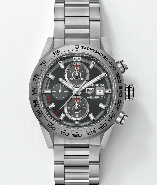 Tag Heuer Carrera Calibre Heuer 01 Gray Dial Watch675 Pakistan