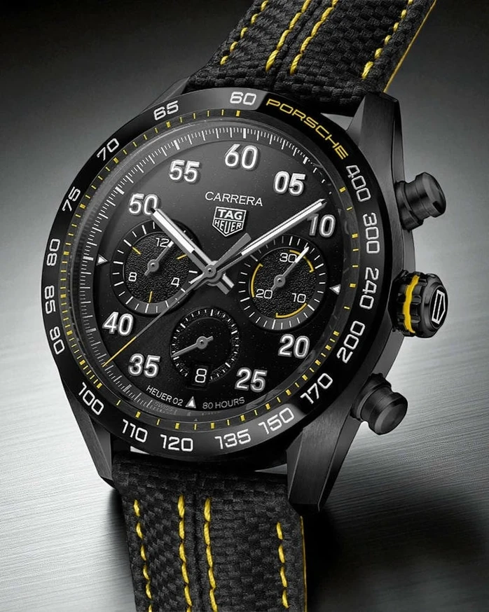 Tag Heuer Carrera Chronograph X Porsche Yellow Racing Watch Min Pakistan