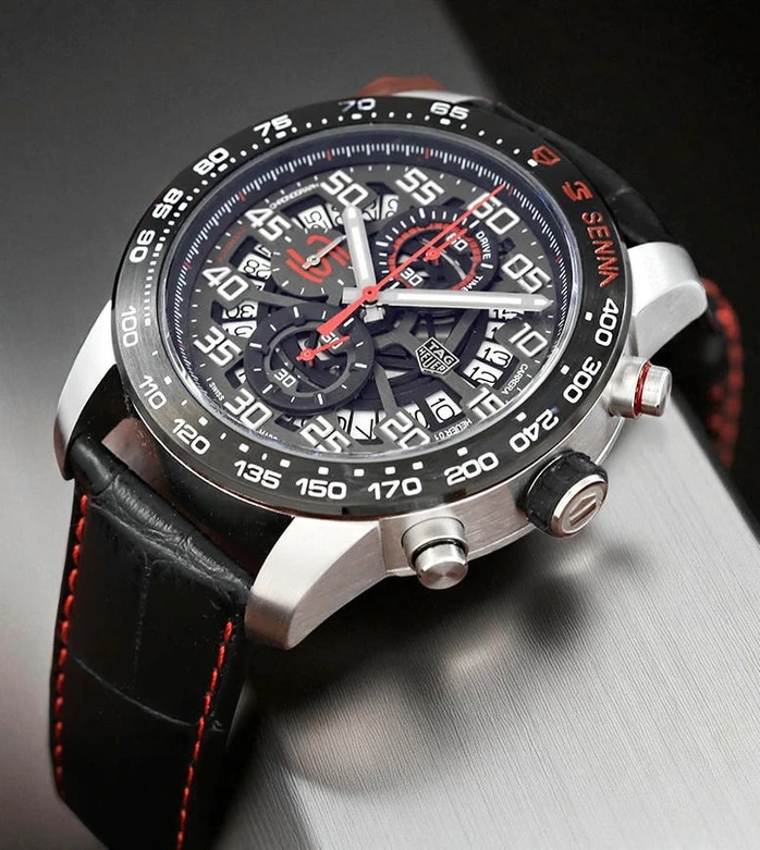 Tag Heuer Carrera Heuer 01 Formula 1 Ayrton Senna Special Edition Watch1082 Pakistan