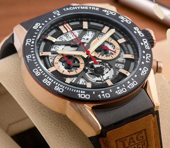 Tag Heuer Carrera Heuer 02 Gmt Chronograph Watch 1 1 Pakistan