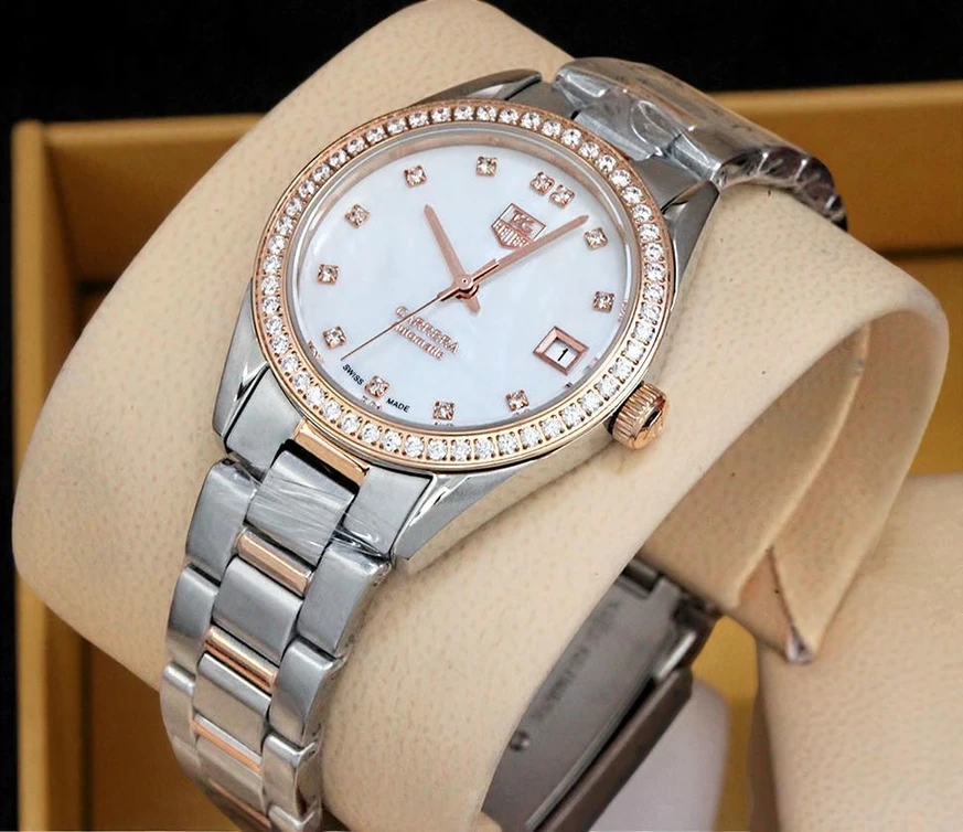 Tag Heuer Carrera Lady Diamond Bezel Two Tone Watch Pakistan
