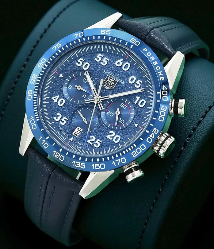 Tag Heuer Carrera Porsche Chronograph Special Edition Blue Watch 1 Pakistan