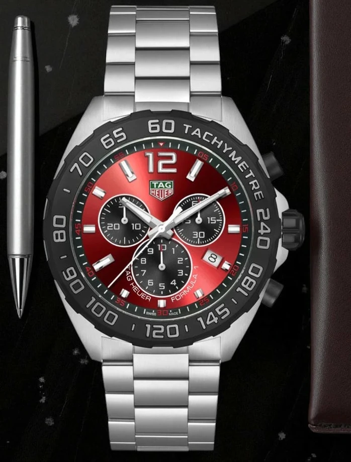 Tag Heuer Formula 1 Chronograph Red Dial Mens Watch Pakistan