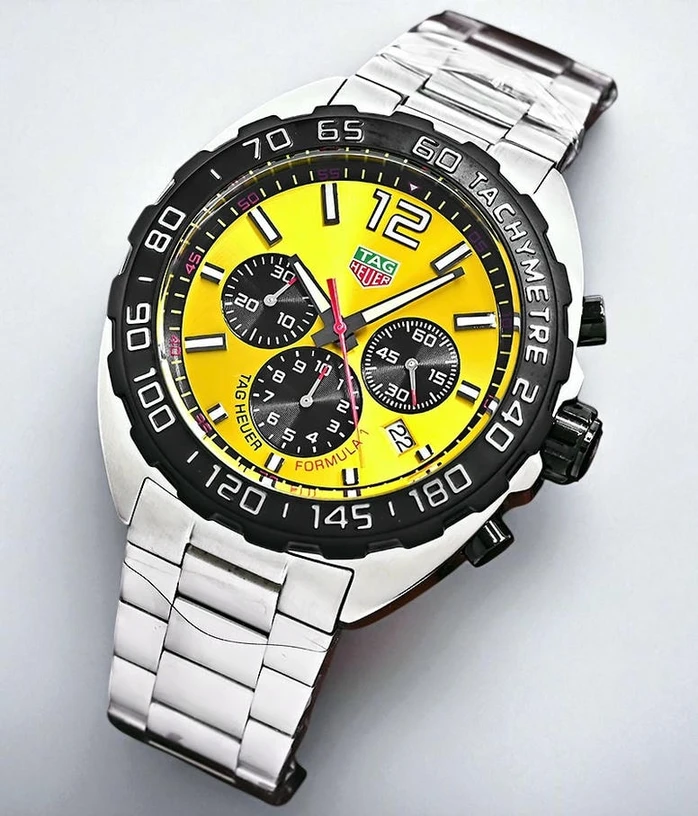 Tag Heuer Formula 1 Chronograph Yellow Dial Mens Watch Pakistan